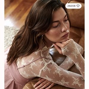 Free People Lady Lux Layering Top, Cream, Medium